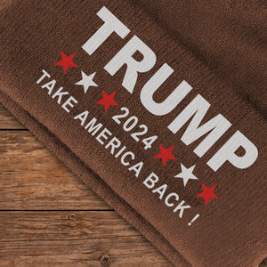 Trump 2024 Take America Back Beanie Hat TH10 63325
