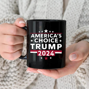 America's Choice Trump 2024 Black Mug HO82 62756