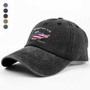 Stand Against Violence For All - Charlie Kirk Washed Denim Baseball Cap HO82 65936