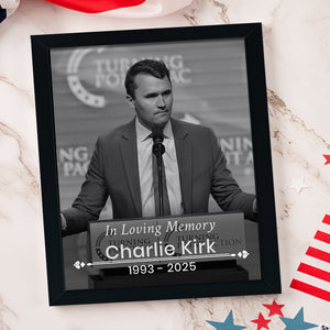 Charlie Kirk Free Speech Hero Picture Frame HO82 65964