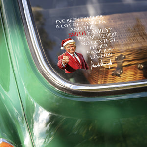 Personalized Gift Funny Trump Christmas I've Seen Families Car Window Decal Sticker LM32 65827