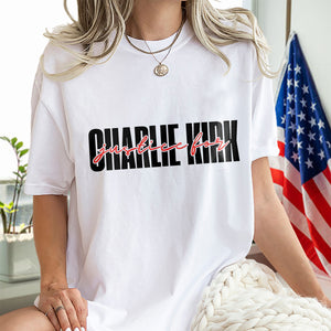 Justice For Charlie Kirk America Patriot Memorial Bright Shirt LM32 65601