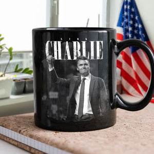 Charlie Kirk, Great American Patriot 1993 - 2025 Black Mug LM32 65581