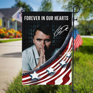 Charlie Kirk Signature Freedom Garden Flag N369 64533