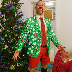 Custom Trump 45-47 Shamrock Patrick's Day Men's Suit HO82 66030