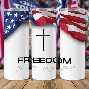 Freedom - Charlie Kirk Skinny Tumbler HO82 66014