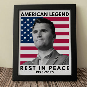 Charlie Kirk - America Legend Rest In Peace Picture Frame HO82 65802