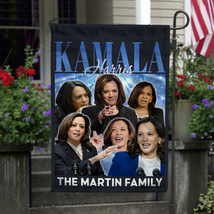Custom Family Name Kamala Harris Garden Flag TH10 63365
