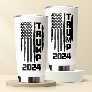 Trump 2024 And America Flag Again Fat Tumbler TH10 62767