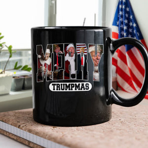 Merry Trumpmas Black Mug Funny Christmas Gift For Trump Lovers HA75 67080