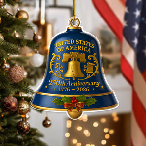 USA 250th Anniversary Acrylic Ornament Patriotic Holidays Gift CH07 896884