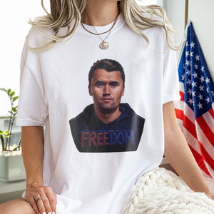 Pray for Charlie Kirk Freedom Remembrance Bright Shirt LM32 65699