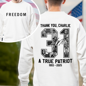 Freedom - Rest In Peace Charlie Kirk Back and Front Bright Shirt CH07 67732