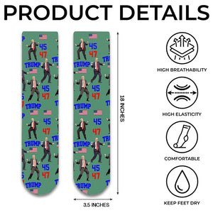 Trump - Embrace Success with a Little Bit of Crazy Socks N369 HA75 64088