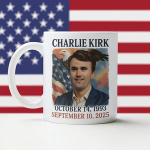 Pray for Charlie Kirk White Mug HA75 64552
