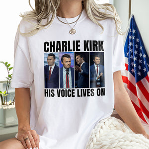 Charlie Kirk His Voice Lives On Bright Shirt HO82 65898