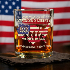 250 Years Of Defending Liberty Whiskey Glass TH10 894685