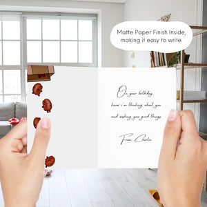 Coffee Anniversary Birthday Card, Father'S Day Card, for Her Him/Funny Card for Boyfriend Girlfriend/Husband Wife/Handmade Greeting Card (You'Re My Favorite Human Bean)