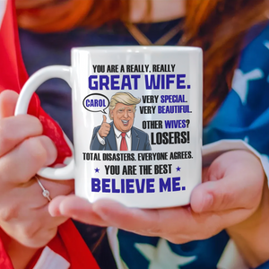 Trump Mom You're Great Mom From Daughter White Mug For Mother's Day LM32 65271