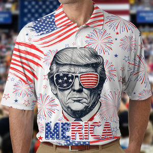 Independence Day American Trump Polo Shirt TH10 N304 62673