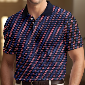 MAGA 45 47 Trump Holiday Golf Polo Shirt Gift For Golfers HO82 66026