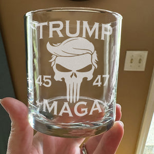 Stand With Trump MAGA Whiskey Glass TH10 64253