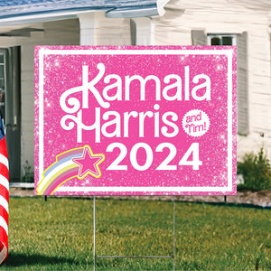 Kamala Harris 2024 and Tim! Yard Sign HO82 65022