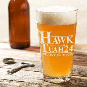Hawk Tuah Spit On That Thang 24 Engraved Beer Glass DM01 62881