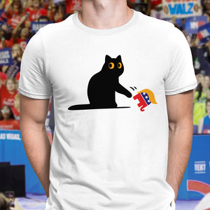 Kamala Harris 2024 Victory Black Cat vs. GOP Elephant Bright Shirt HA75 63456