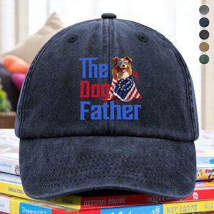 Personalized The Dogmother, Dogfather With 250th USA Anniversary Washed Denim Baseball Cap HO82 901220