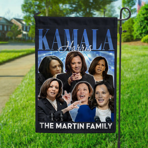 Custom Family Name Kamala Harris Garden Flag TH10 63365