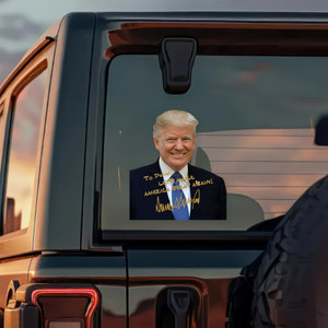President Donald Trump Photo Car Window Decal Sticker TH10 64613