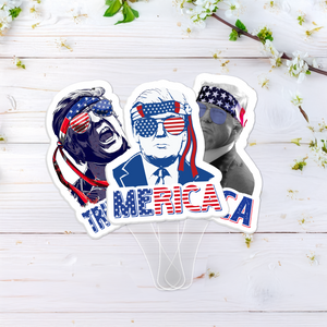 American Trump Independence Day Face Fans Funny Personalized Gift LM32 65341