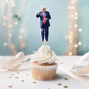 Funny Trump Dancing Independence Day Party Decoration Cupcake Toppers LM32 65337