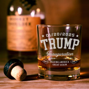 Patriotic Trump Inauguration We’ve Achieved Something Great Engraved Whiskey Glass LM32 65175