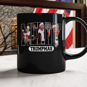 Merry Trumpmas Black Mug Funny Christmas Gift For Trump Lovers HA75 67080