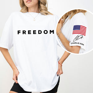 Charlie Kirk Freedom Signature Shirt TH10 64527