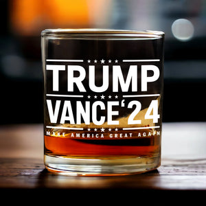 Make America Great Again Trump Vance 2024 Rock Glass LM32 63693