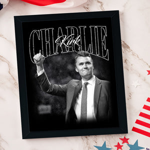 Charlie Kirk A True Hero Retro Style Picture Frame HO82 65788