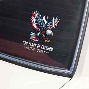 250 Years Of Freedom Patriotic Eagle Car Window Decal Sticker HO82 901164
