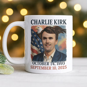 Pray for Charlie Kirk White Mug HA75 64552