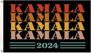 3X5 Ft Kamala Harris for the People Kalama Harris for President Vivid Color Kamala Yard Sign 2024 President Flag Truck Flag