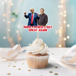 Custom Photo Trump Mom Trump Dad Party Decoration Cupcake Toppers LM32 65333