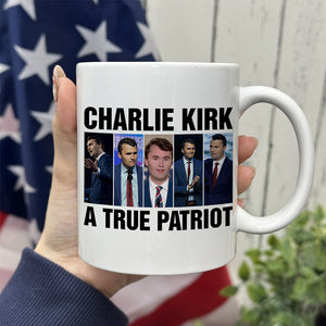 Charlie Kirk A True Patriot White Mug HO82 65892