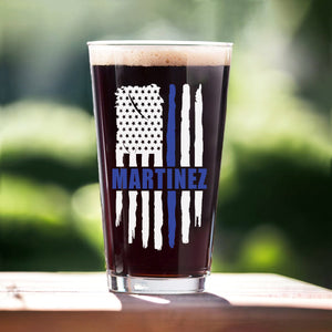 Police For President Donald Trump 2024 Middle Finger Print Beer Glass HO82 62860