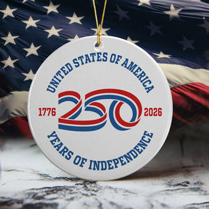 USA 250 Years Of Independence Ornament CH07 896772