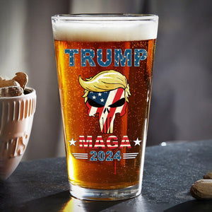 Trump Maga 2024 Print Beer Glass HA75 62972