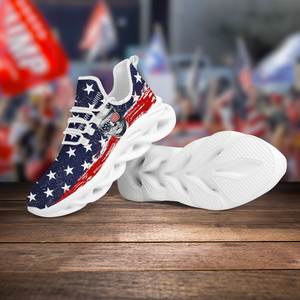 President Donald Trump With Flag US Max Soul Shoes HA75 62780