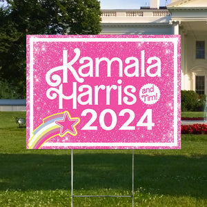 Kamala Harris 2024 and Tim! Yard Sign HO82 65022