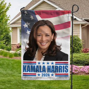 Kamala Harris Portrait Garden Flag TH10 63523